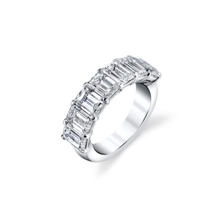 Emerald-cut Diamond Band