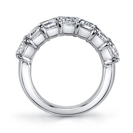 Emerald-Cut Diamond Buttercup Band