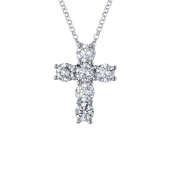 124051-1_Diamond_Cross_Necklace Diamond Pendant