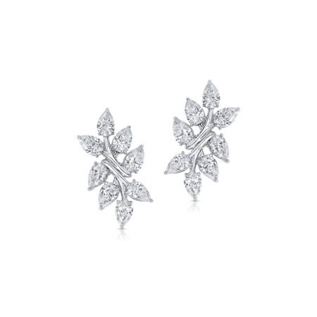 Oval Diamond Earrings