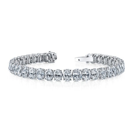 Oval Diamond Tennis Bracelet