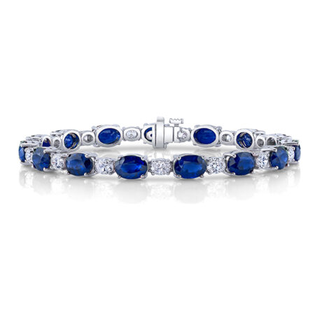 Oval Diamond Tennis Bracelet