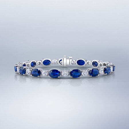 Diamond & Sapphire Bracelet