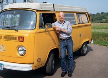 Barry with yellow bus