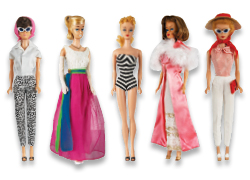 Barbies from the 1960s. 