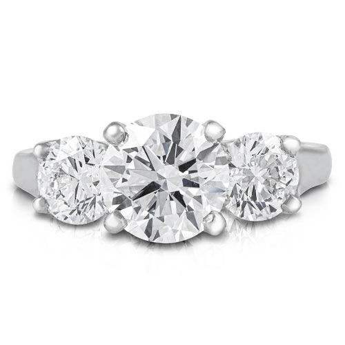 Three-Stone Round Diamond Ring