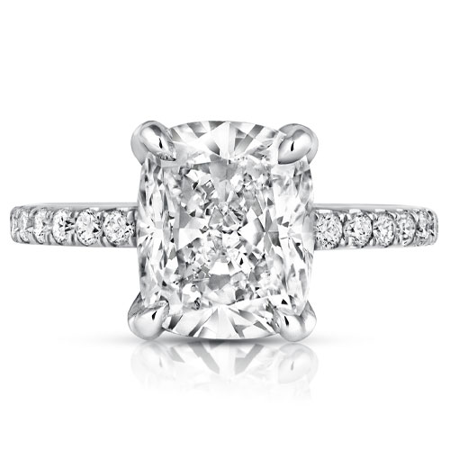 Cushion-Cut Diamond Engagement Ring