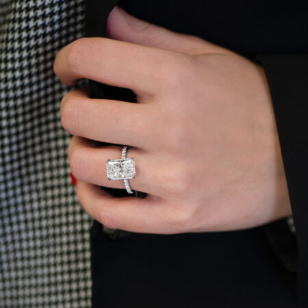 Radiant-Cut Engagement Ring