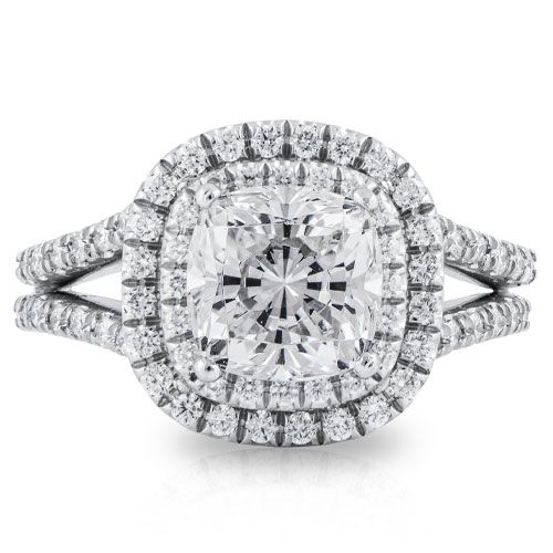 Double Halo Diamond Ring