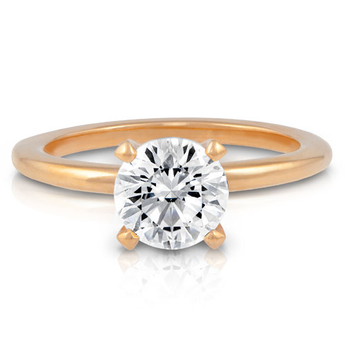 Rose Gold Solitaire Ring