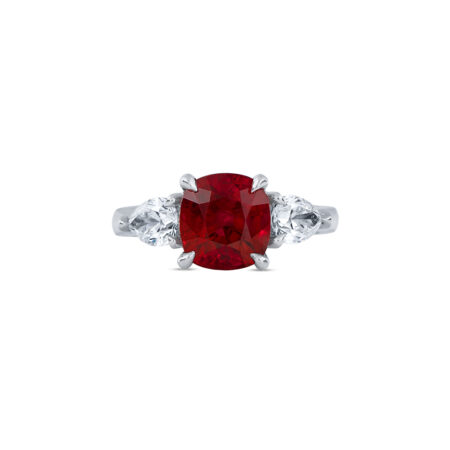 Ruby Ring with Diamonds