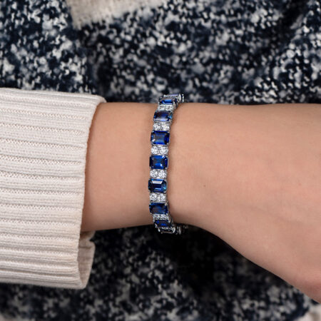 Sapphire and Diamond Bracelet