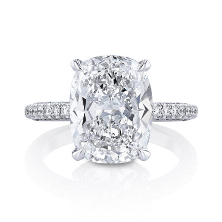 Cushion-Cut Engagement Ring