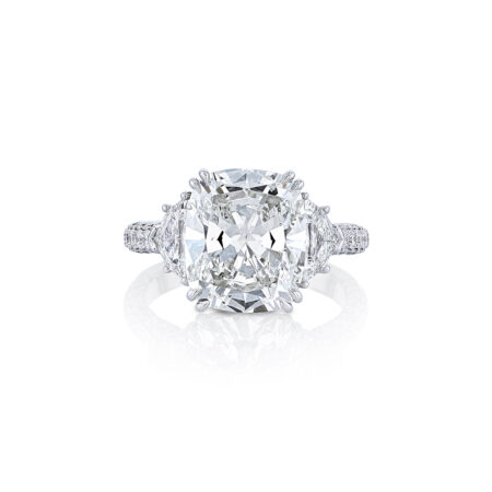 Cushion-Cut Diamond Engagement Ring