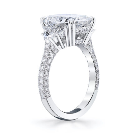Pave Diamond Engagement Ring