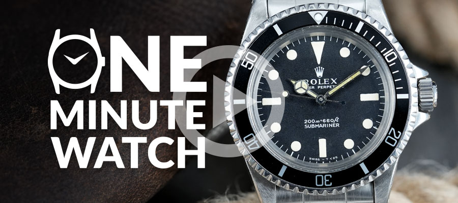 One Minute Watch: Rolex Submariner Ref. 5513