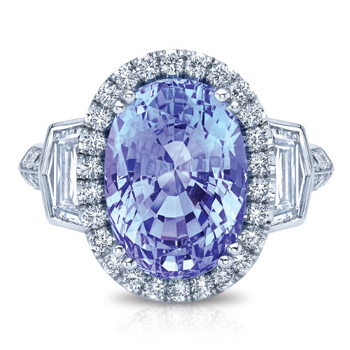 041014-Lavender-Spinel-&-Diamond-Ring Lavender Spinel & Diamond Ring