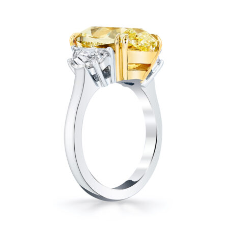 Oval Fancy Yellow Diamond Ring