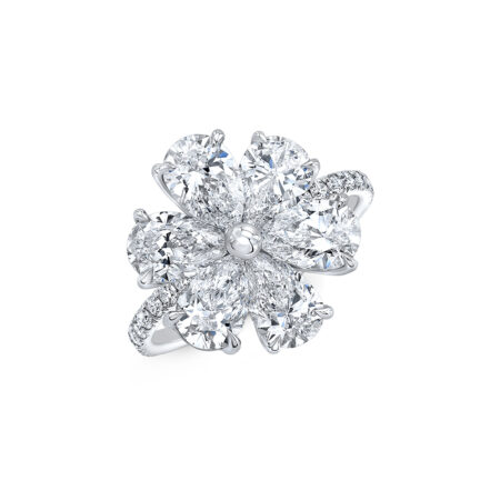 Diamond Flower Ring