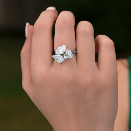 Mixed Diamond Shape Ring