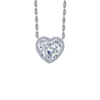 124115-1-Diamond-Heart-Shaped-Necklace Heart-Shaped Diamond Necklace