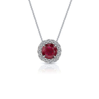 133156-1-Ruby-Pendant Platinum Ruby Pendant