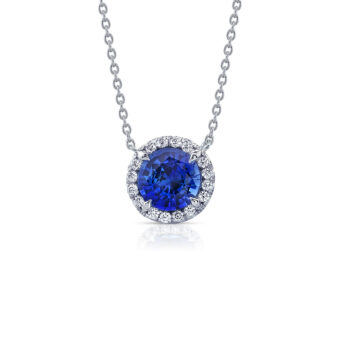 133157-1-Sapphire-Pendant Platinum Sapphire Pendant