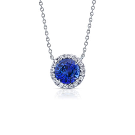 Platinum Sapphire Pendant
