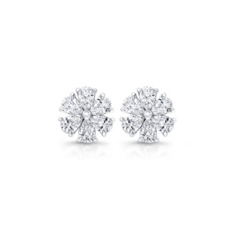 155317-1-Diamond-Flower-Stud-Earrings Flower Diamond Stud Earrings