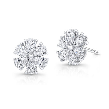 Petite Flower Diamond Earrings