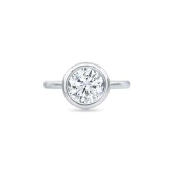 014523-1-Round-Diamond-Ring Bezel-Set Round Diamond Ring