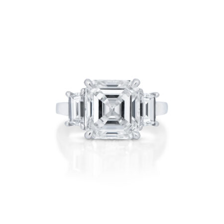 Square Emerald-Cut Diamond Ring