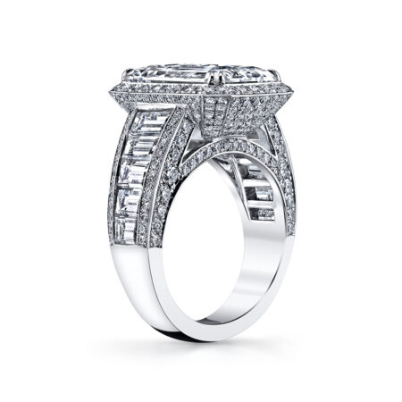 Emerald-Cut Diamond Engagement Ring