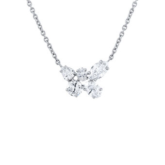 124097-1-Cluster-Necklace Diamond Cluster Necklace