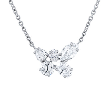 Pear-Shaped Diamond Necklace