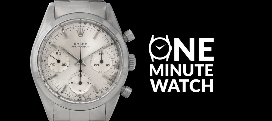 Chronograph_Blog-Header-2 One Minute Watch: 1966 Rolex Chronograph “Pre-Daytona” (Ref. 6238)