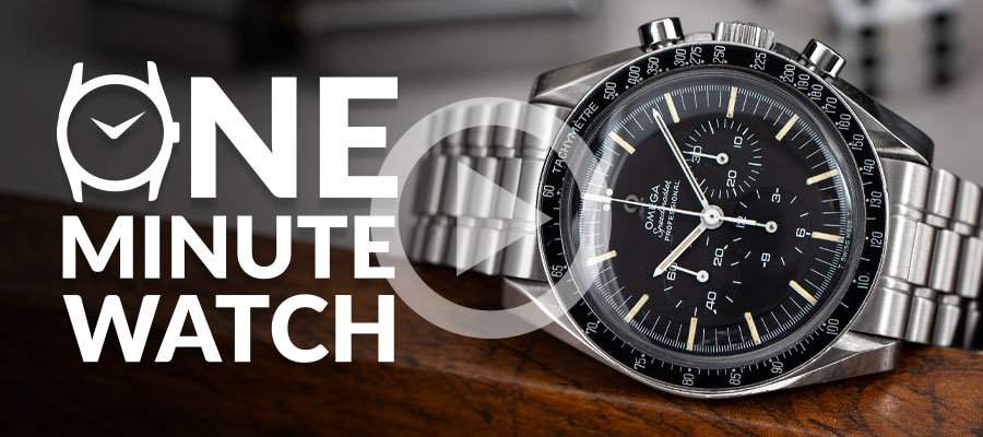 One Minute Watch:  Omega Speedmaster Professional 