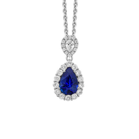Sapphire & Diamond Pendant