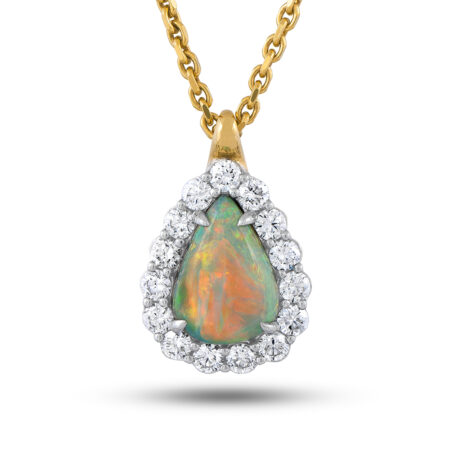Pear-Shaped Opal Pendant