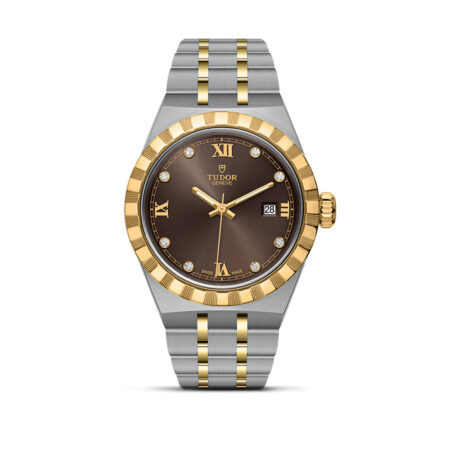 Tudor Chocolate Dial with Diamond Hour Markers