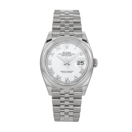 Rolex Datejust 36 jubilee bracelet with white roman dial