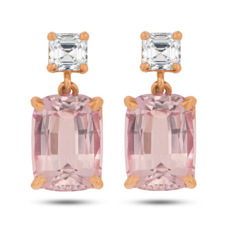 Pink Topaz Earrings