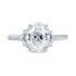 Oval Diamond Platinum Ring