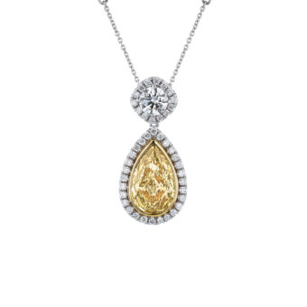 124176-1-Pear-Shaped-Fancy-Yellow-Diamond Pear-Shaped Fancy Yellow Diamond