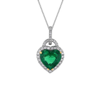 133171-1-Heart-Shaped-Emerald-Pendant Heart-Shaped Emerald Necklace