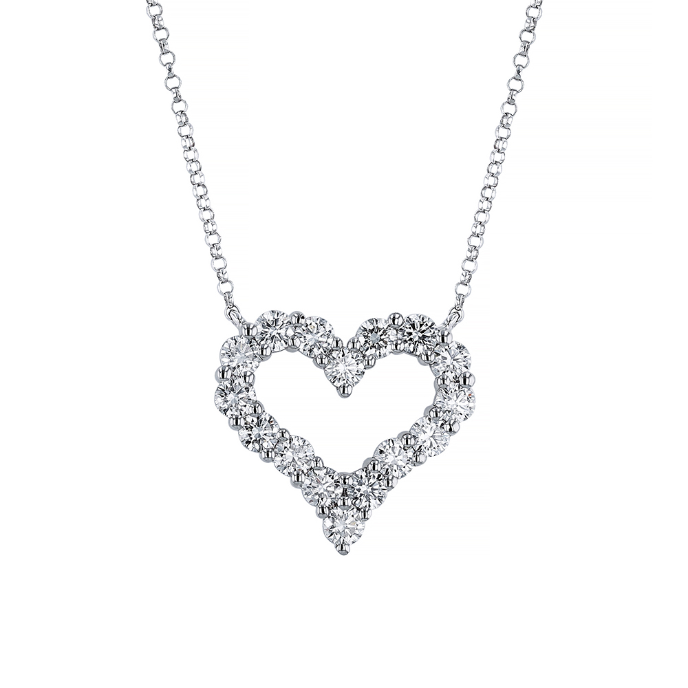 Heart-Shaped Diamond Necklace | Wixon Jewelers