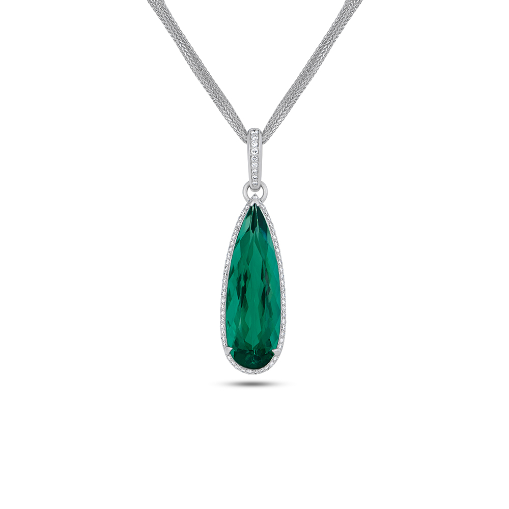 133105-1-Green-Tourmaline-Pendant Green Tourmaline Necklace