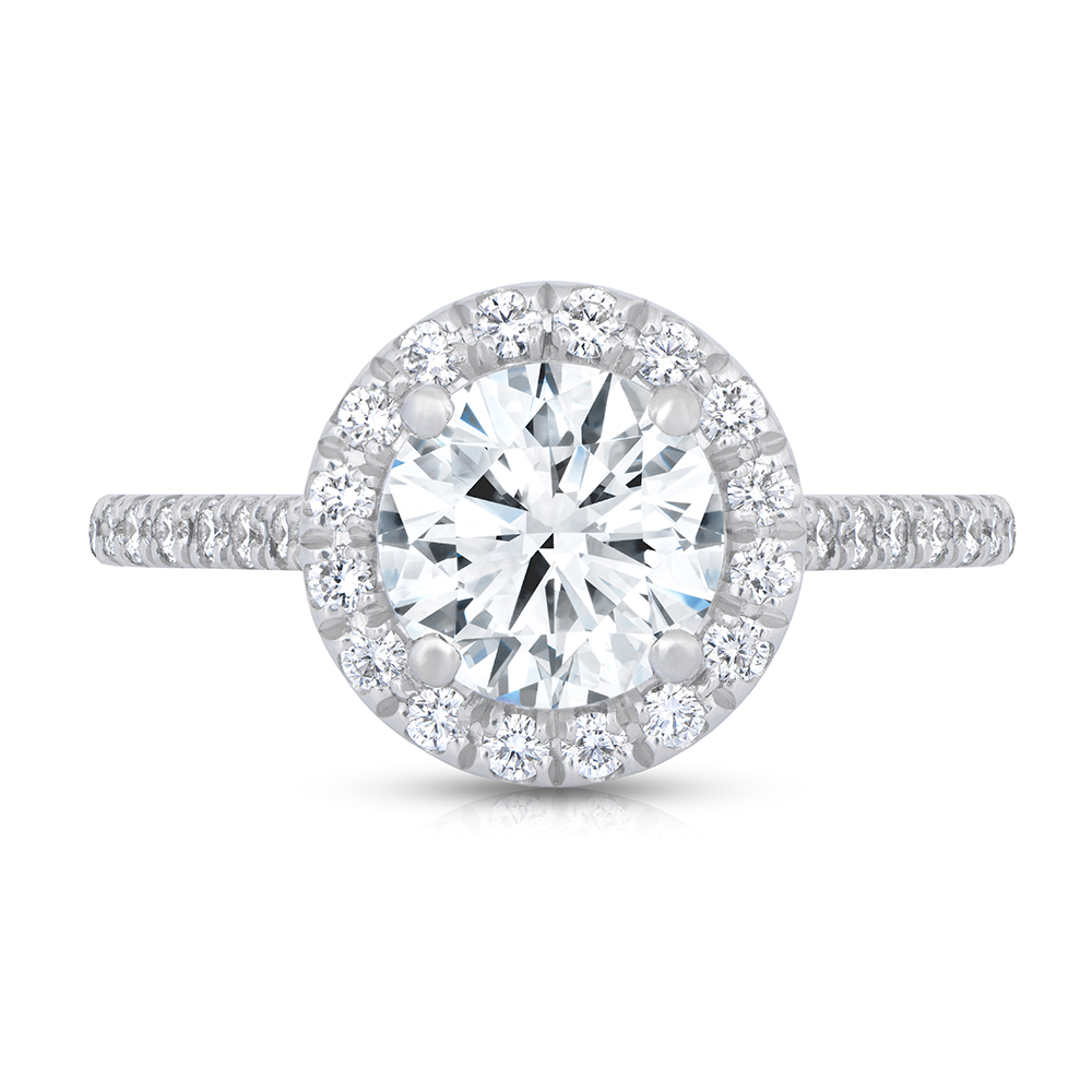 Round Diamond Halo Ring Wixon Jewelers