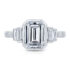 Platinum Bezel-Set Diamond Ring