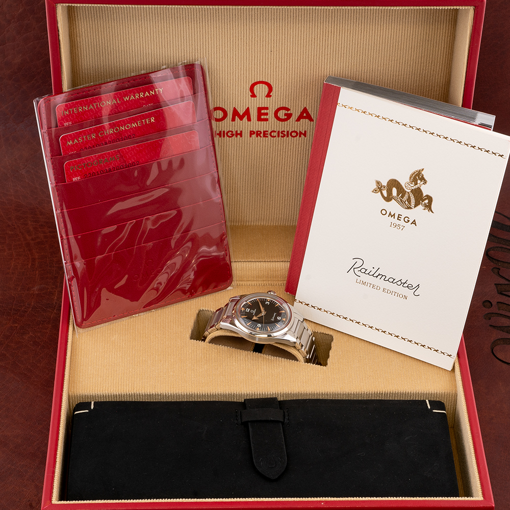 2017 Omega Railmaster 1957 Trilogy 220.10.38.20.01.002 Wixon Jewelers